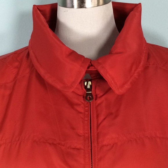 Red Puff Jacket w/Gold Zipper Pulls - Picture 3 of 8